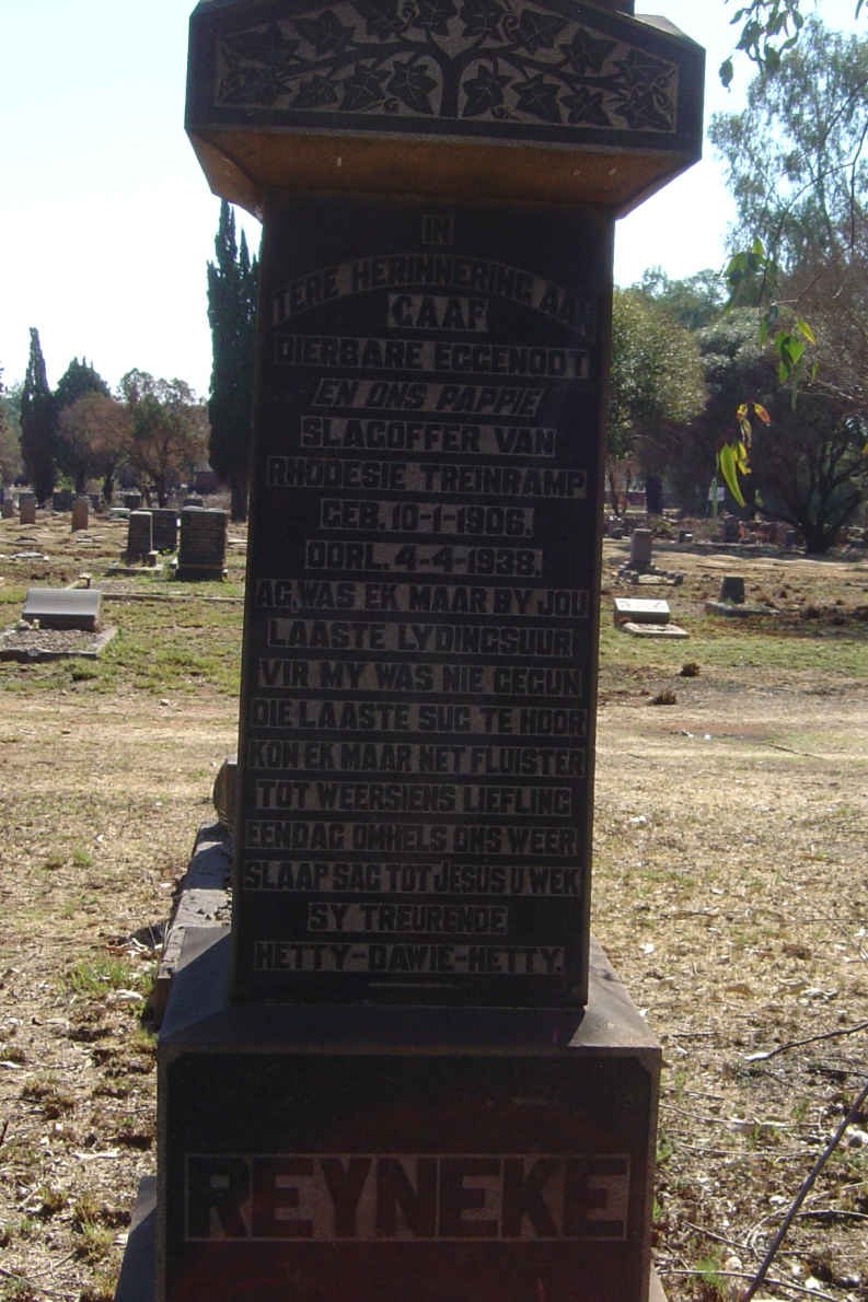 REYNEKE Gaaf 1906-1938