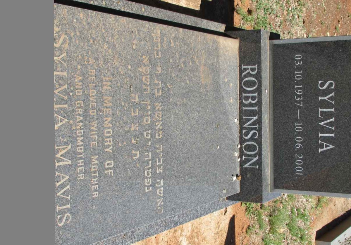 ROBINSON Sylvia Mavis 1937-2001
