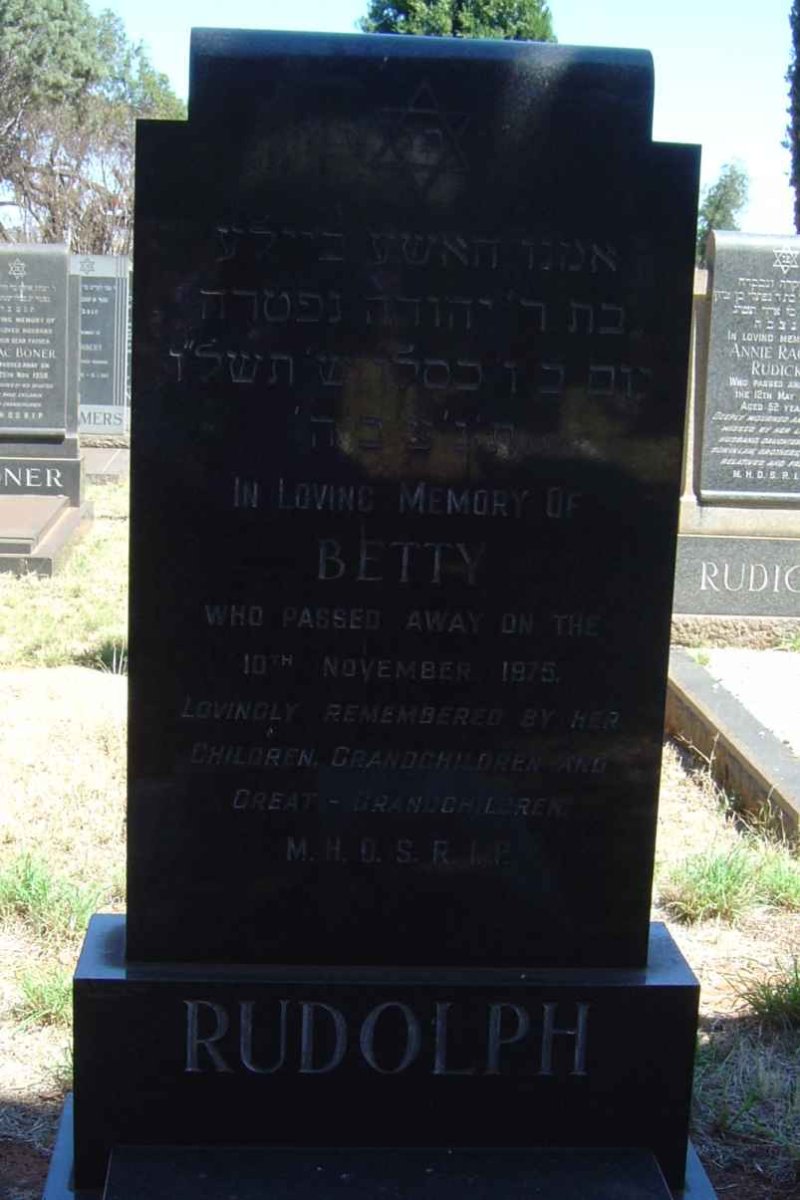 RUDOLPH Betty -1975