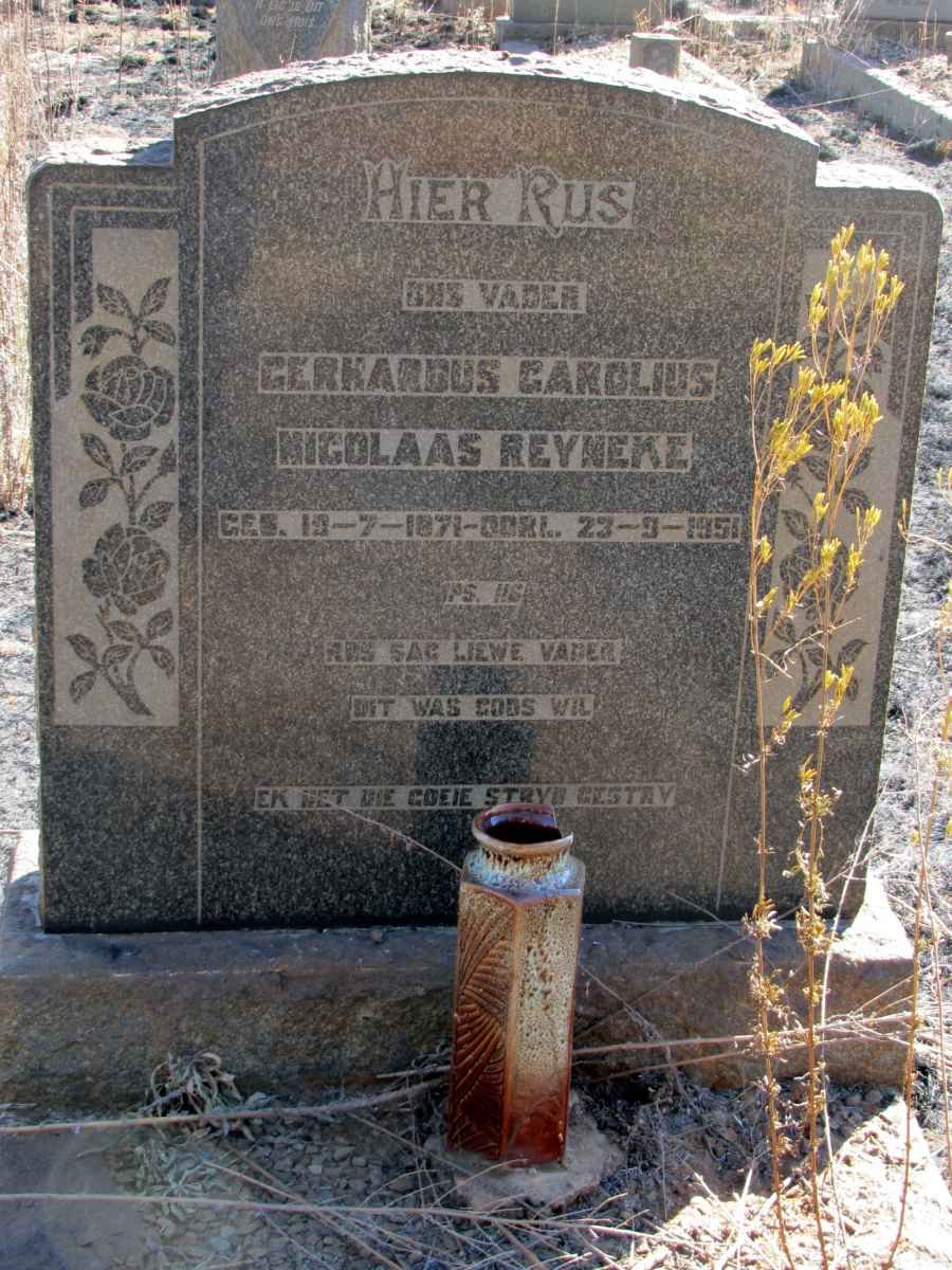 REYNEKE Gerhardus Carolius Nicolaas 1871-1951