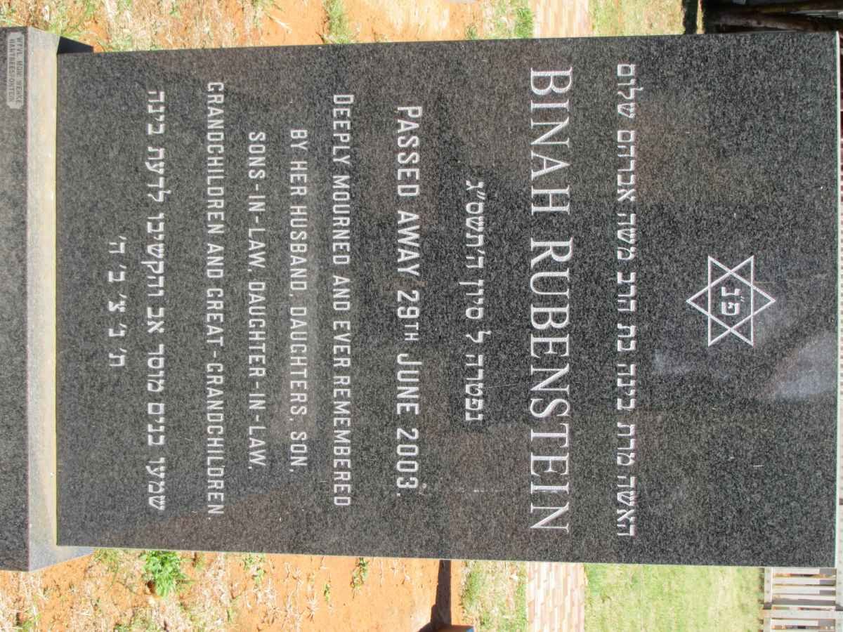 RUBENSTEIN Binah -2003