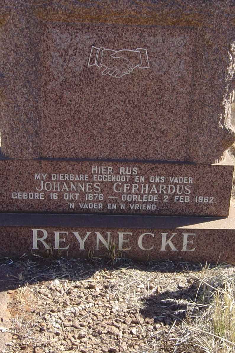 REYNECKE Johannes Gerhardus 1876-1962