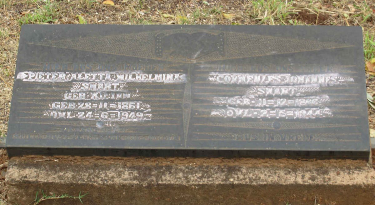 SWART Corneules Johannes 1866-1944 &amp; Pieter Aletta Wilhelmina KILIAN 1861-1949