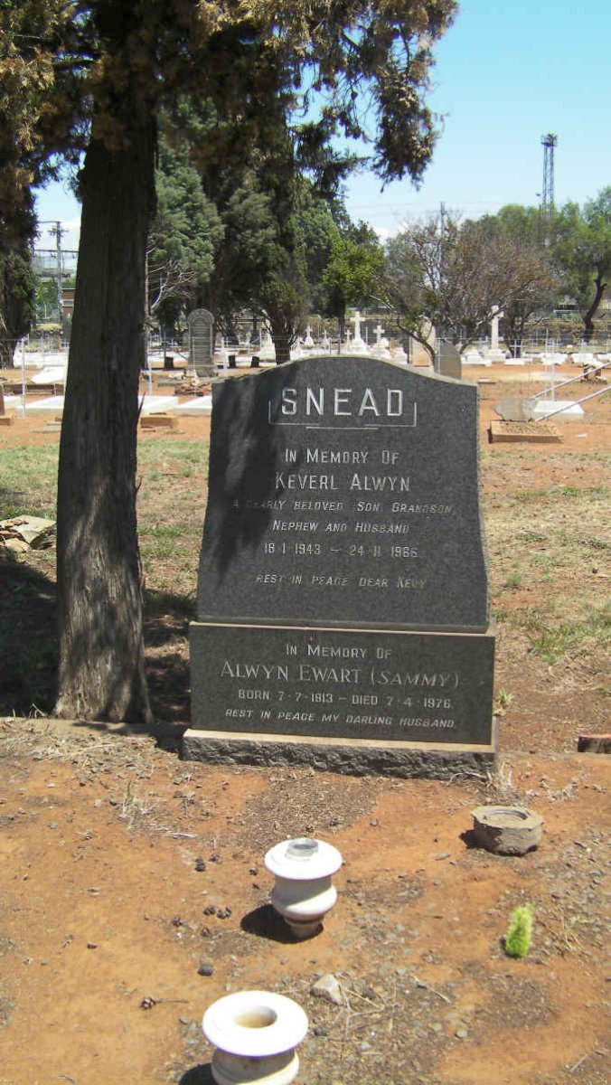 SNEAD Alwyn Ewart 1913-1976 :: Keverl Alwyn 1943-196?