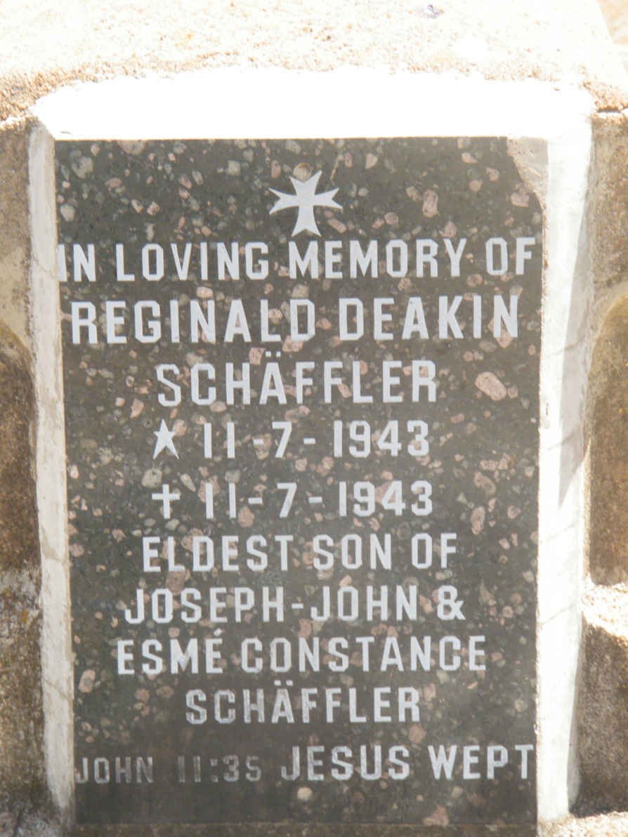 SCHÄFFLER Reginald Deakin 1943-1943