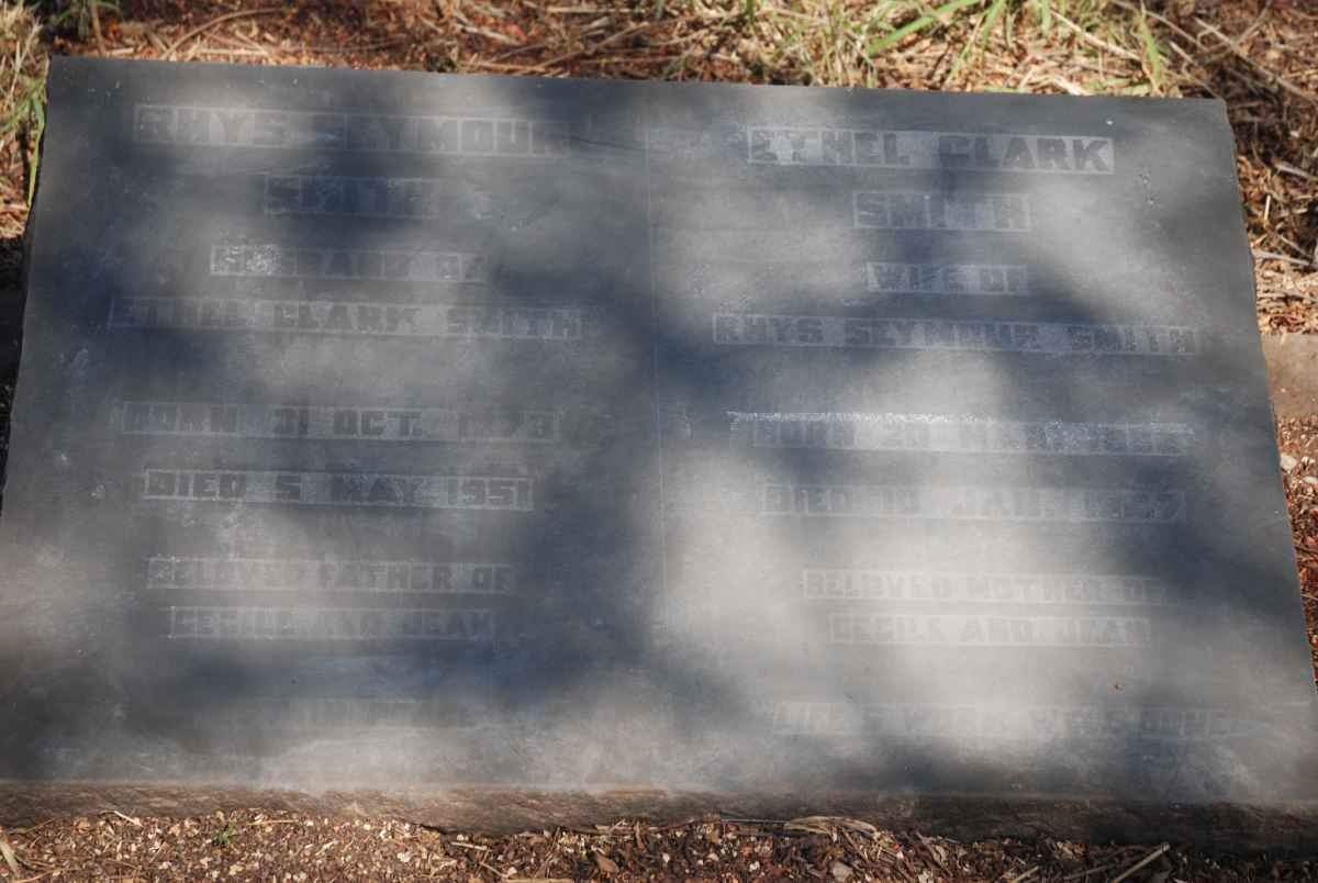 SMITH Rhys Seymour 1873-1951 &amp; Ethel Clark 1882-1947