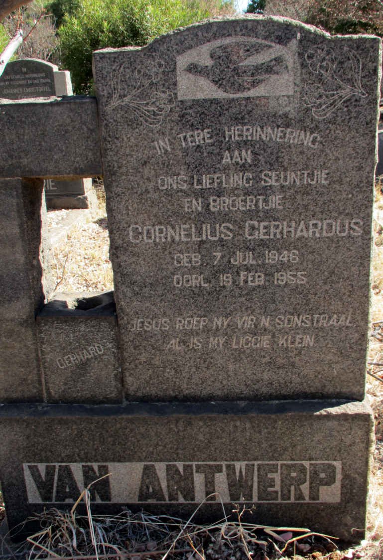 ANTWERP Cornelius Gerhardus, van 1946-1955