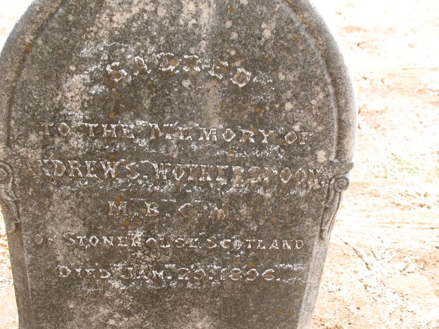 WOTHERSPOON Andrew S. -1896
