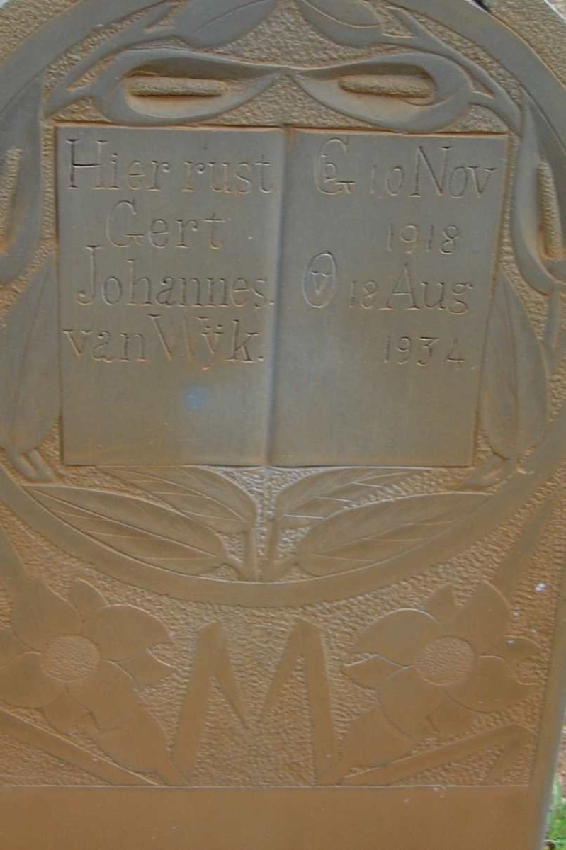 WŸK Gert Johannes, van 1918-1934