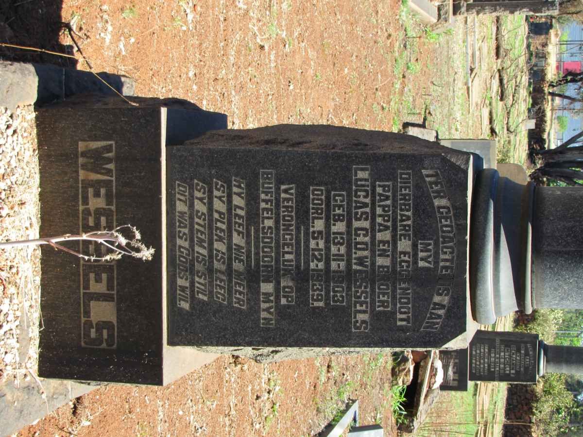 WESSELS G.D.W. 1903-1939