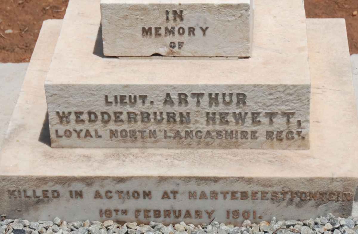 HEWETT Arthur Wedderburn -1901