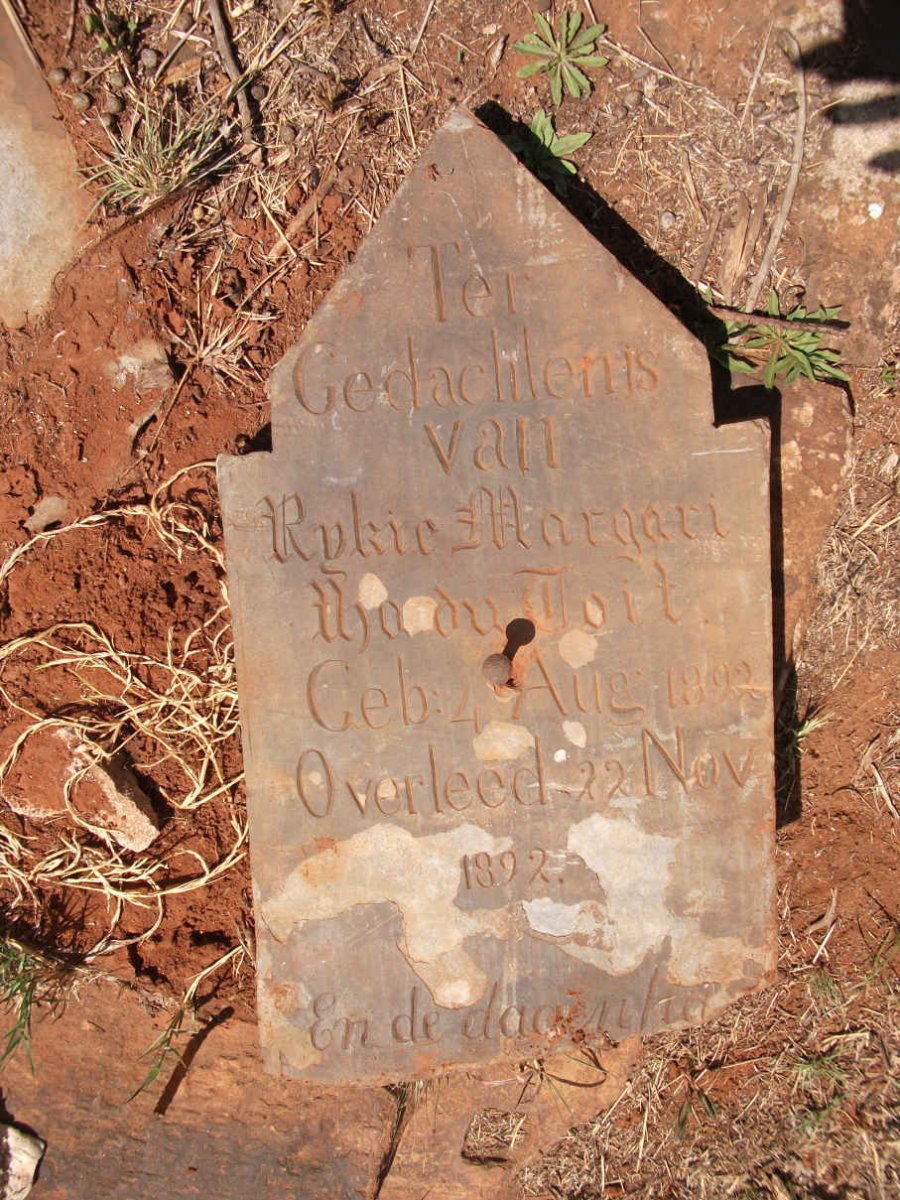 TOIT Rykie Margaritha, du 1892-1892
