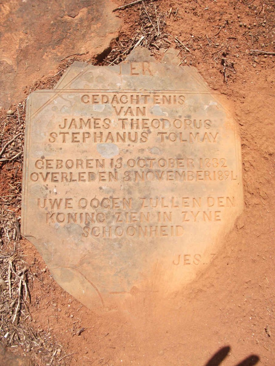 TOLMAY James Theodorus Stephanus 1882-1891