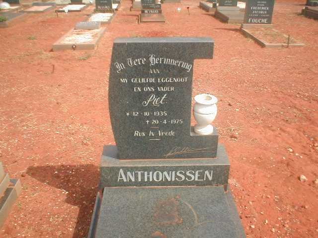 ANTHONISSEN Piet 1935-1975