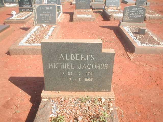 ALBERTS Michiel Jacobus 1918-1965