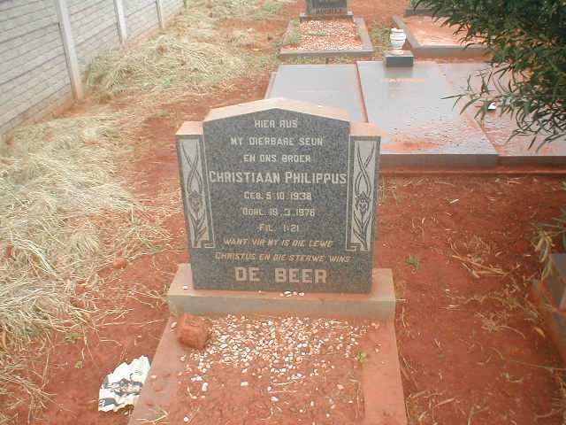 BEER Christiaan Philippus, de 1938-1976