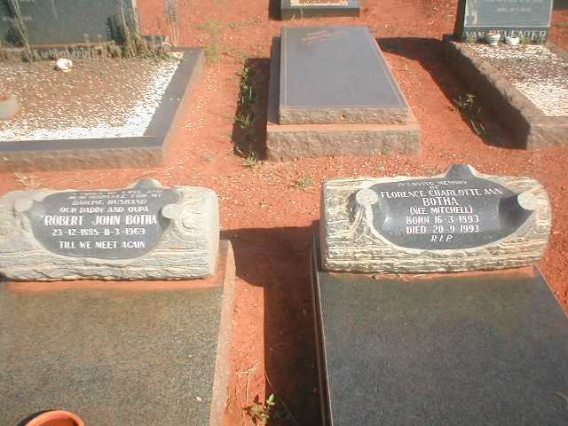 BOTHA Robert John 1888-1969 &amp;  Florence Charlotte Ann MITCHELL 1893-1993