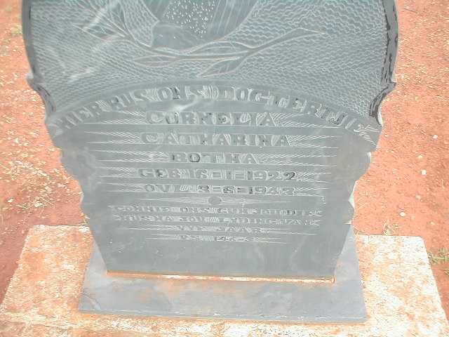 BOTHA Cornelia Catharina 1922-1943