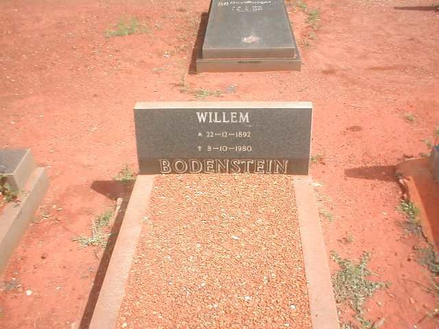 BODENSTEIN Willem 1892-1980