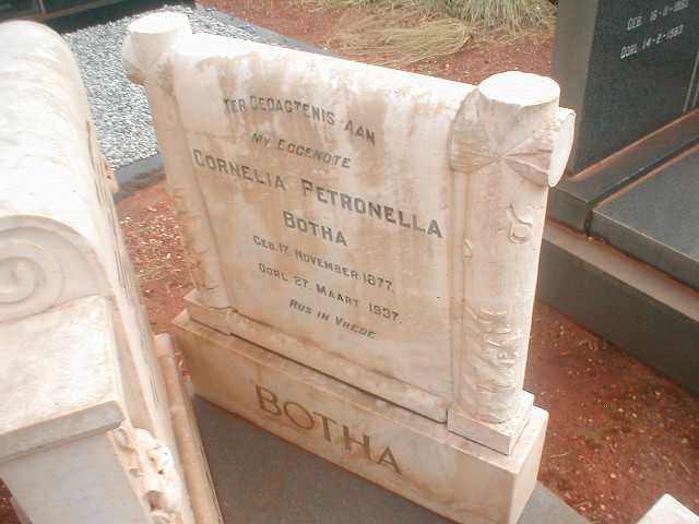 BOTHA Cornelia Petronella 1877-1937