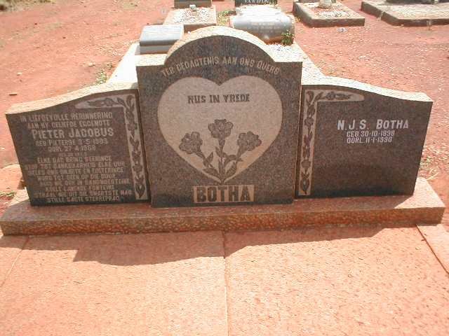BOTHA Pieter Jacobus 1903-1958 &amp; N.J.S 1898-1990