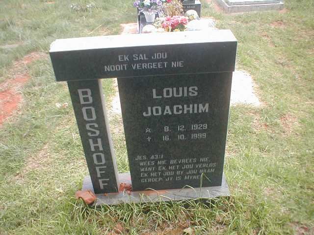 BOSHOFF Louis Joachim 1929-1999