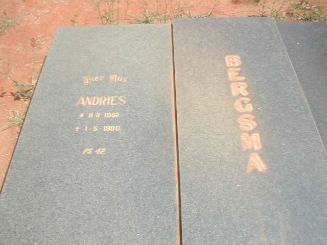 BERGSMA Andries 1902-1980