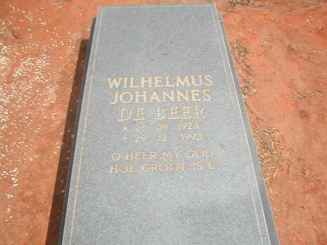 BEER Wilhelmus Johannes, de 1924 - 1993