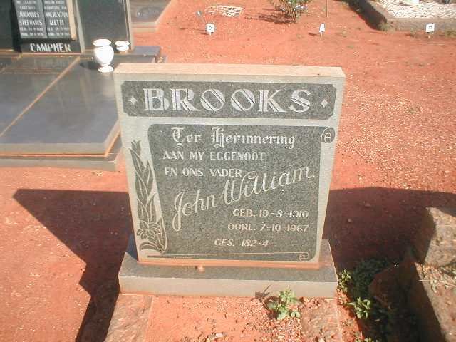 BROOKS John William 1910-1967