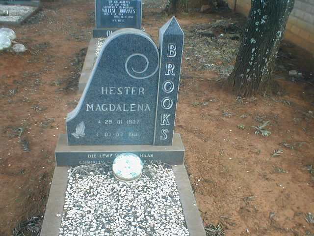 BROOKS Hester Magdalena 1907-1991