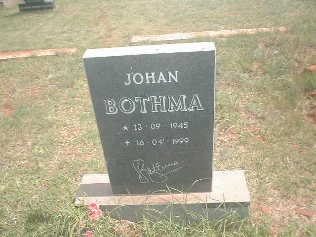 BOTHMA Johan 1945-1999