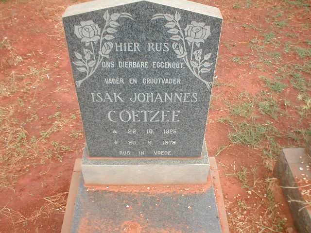COETZEE Isak Johannes 1925-1978