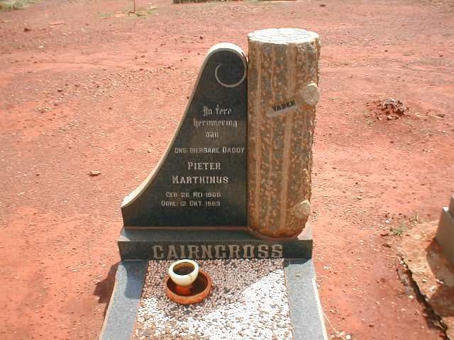 CAIRNCROSS Pieter Marthinus 1905-1963