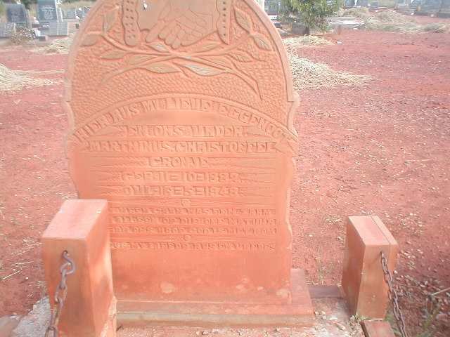 CRONJE Martinius Christoffel 1882-1948