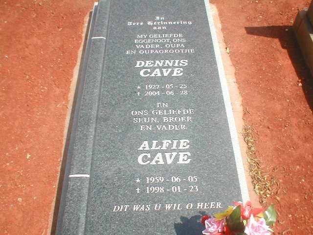 CAVE Dennis 1927-2004 &amp; Alfie 1959-1998