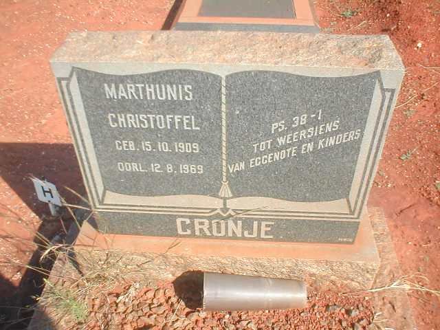 CRONJE Marthunis Christoffel 1909-1969