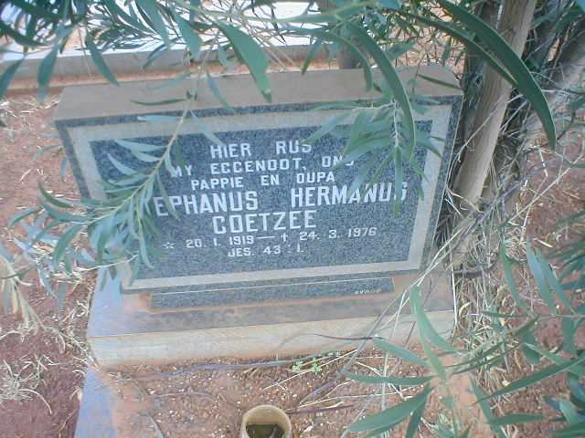 COETZEE Stephanus Hermanus 1919-1976
