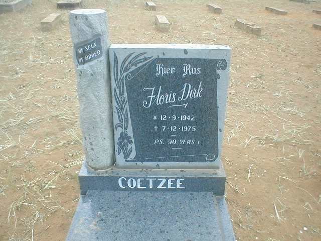 COETZEE Floris Dirk 1942-1975