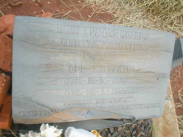 COETZEE Janetta Catharina geb. LATEGAN 1878-1944