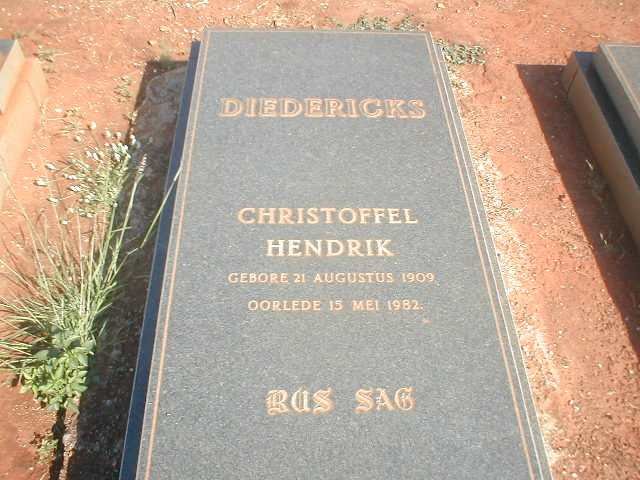 DIEDERICKS Christoffel Hendrik 1908-1982