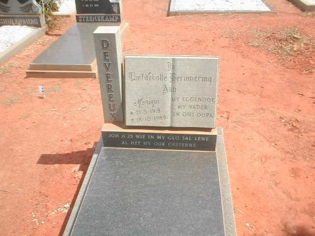 DEVEREUX Mervyn 1918 - 1989