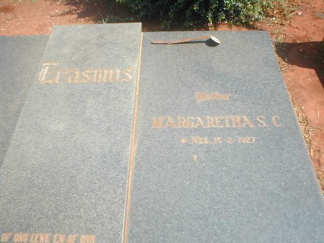 ERASMUS Margaretha S.C. 1927-