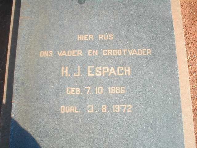 ESPACH H.J. 1886-1972