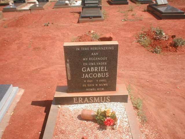 ERASMUS Gabriel Jacobus 1921-1980