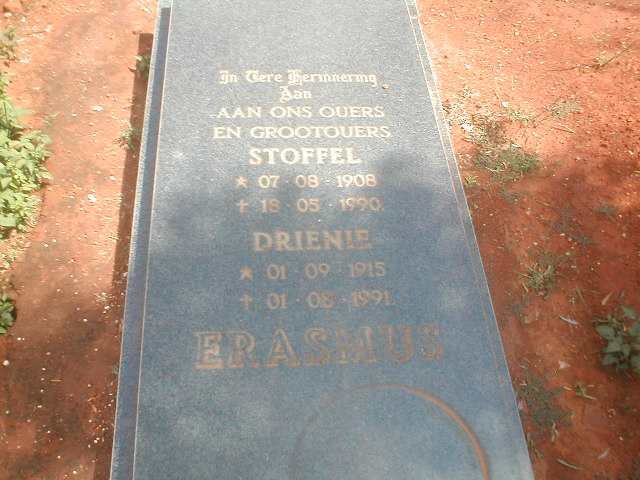 ERASMUS Stoffel 1908-1990 &amp; Drienie 1915-1991