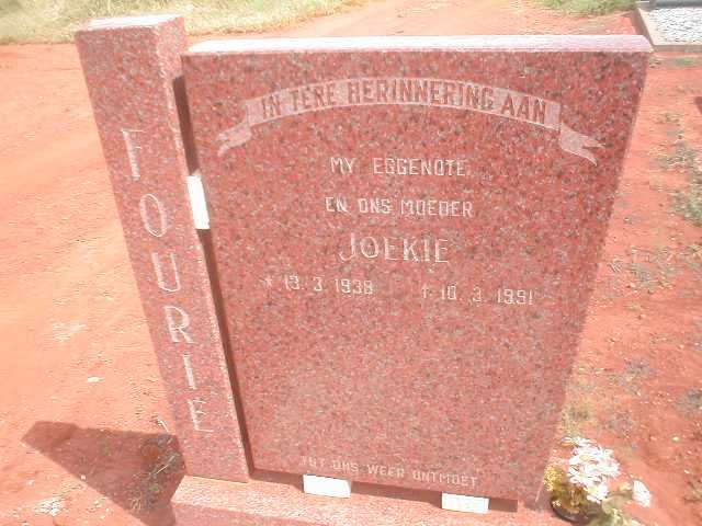 FOURIE Joekie 1938-1991