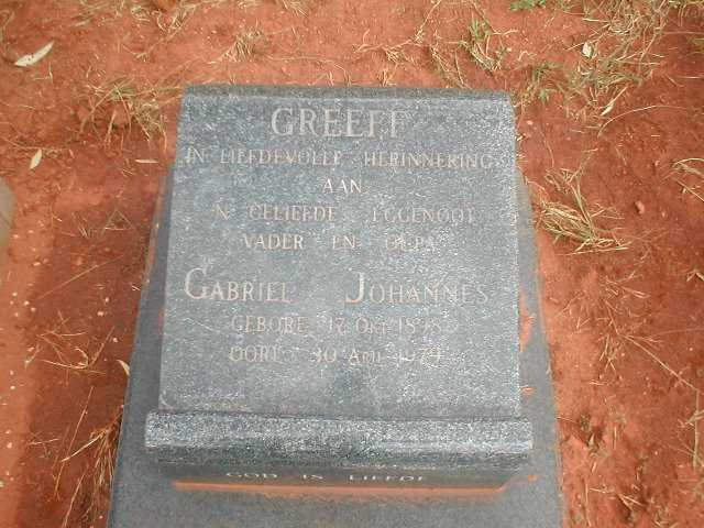 GREEFF Gabriel Johannes 1898-1979