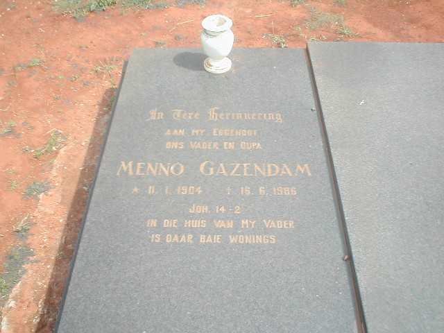 GAZENDAM Menno 1904-1986