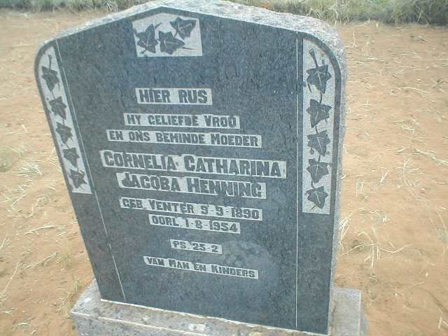 HENNING Cornelia Catharina Jacoba 1890-1954