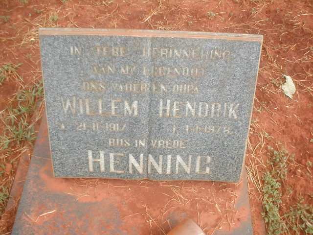 HENNING Willem Hendrik 1917-1978